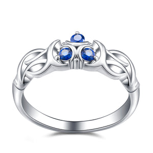 Zelda Zora's Sapphire Totem Sail Sterling 925 Silver Ring