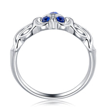 Load image into Gallery viewer, Zelda Zora&#39;s Sapphire Totem Sail Sterling 925 Silver Ring
