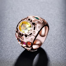 Load image into Gallery viewer, Infinity Gauntlet Inspired Ring Infinity Stones Jewelry