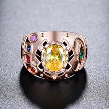 Load image into Gallery viewer, Infinity Gauntlet Inspired Ring Infinity Stones Jewelry