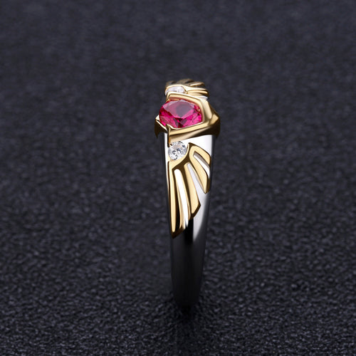 Legend of Zelda Goron's Ruby Hylian Shield Ring