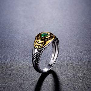 Doctor Strange Eye of Agamotto Infinity Time Stone Sterling 925 Silver Ring