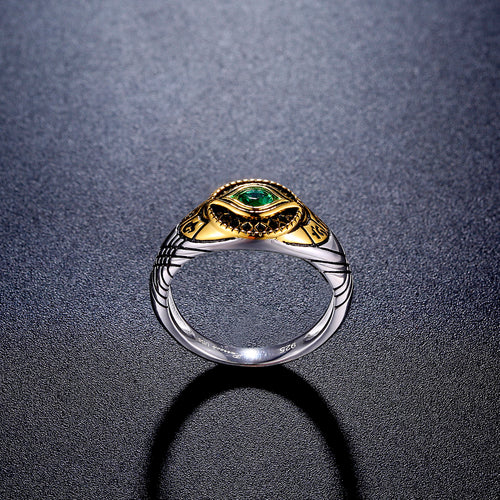 Eye of Agamotto Infinity Time Stone Sterling Silver Ring