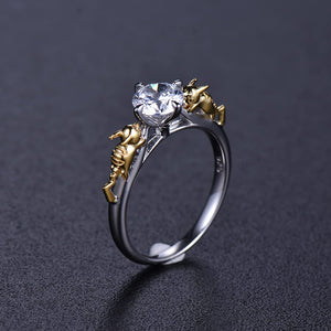 Pika Pika Sterling 925 Silver Engagement Ring