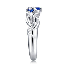 Load image into Gallery viewer, Zelda Zora&#39;s Sapphire Totem Sail Sterling 925 Silver Ring