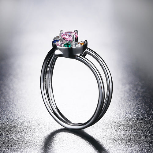 Sailor Moon Love Heart Sterling Silver Promise Ring